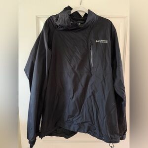 Columbia Black Men's Rain mock neck jacket